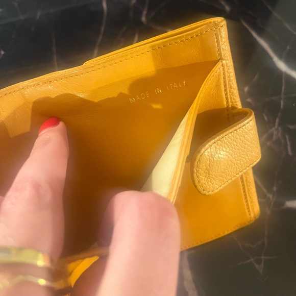 $950 CHANEL Yellow Caviar-Leather Wallet, GUC - Picture 11 of 16